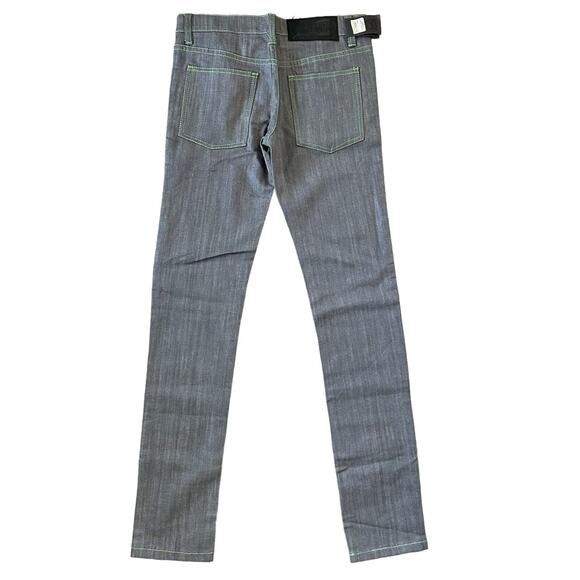Cheap Monday Zip Low Dry Grey Skinny Stretch Jeans Size 28 x 32 NWT $69 - Picture 1 of 8